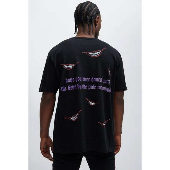 Batman The Joker Short Sleeve Tee T-Shirt Movie Black Men's - Picture 4 of 4